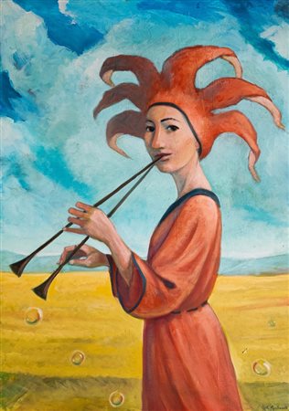 Claudio Giulianelli - La suonatrice di flauti, 2021