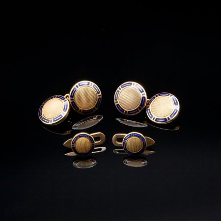 Gemelli e bottoni Bulgari in oro 