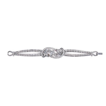 Bracciale in oro bianco e diamanti