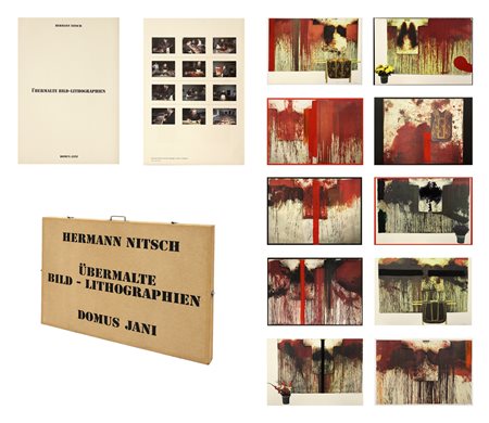 NITSCH Hermann, Ubermalte Bild - Lithographien, Domus Jani