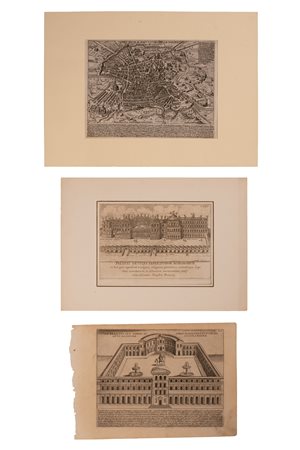 LOTTO DI 3 INCISIONI ANTICA ROMA: