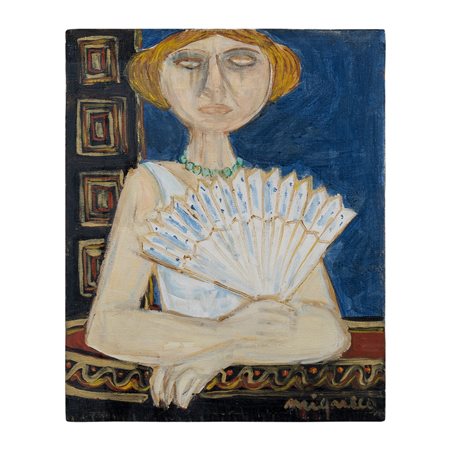 Giuseppe Migneco, Donna con ventaglio