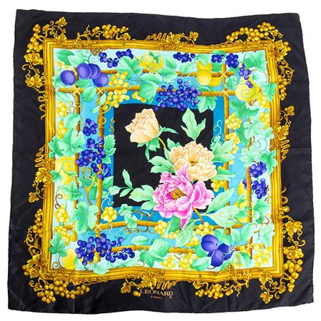 LEONARD FOULARD IN SETA anni 90 