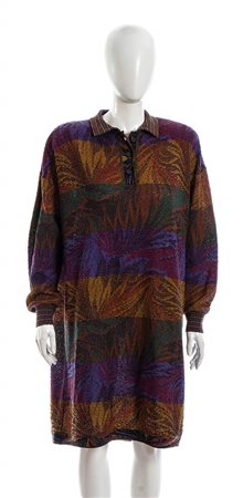 MISSONI  ABITO IN LANA MULTICOLORE anni 80