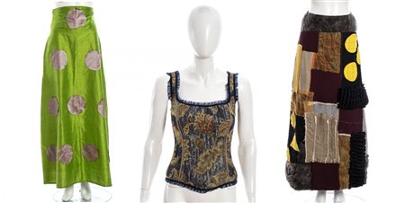 GALLINE REGINE 2 MAXI GONNE E 1 CORSETTO fine anni 90/inizio anni 2000