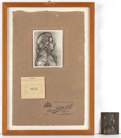 F.STIASNY - Mozart, Volfgang Amadeus (Salisburgo, 27 gennaio 1756 – Vienna, 5 dicembre 1791) Placca in bronzo 