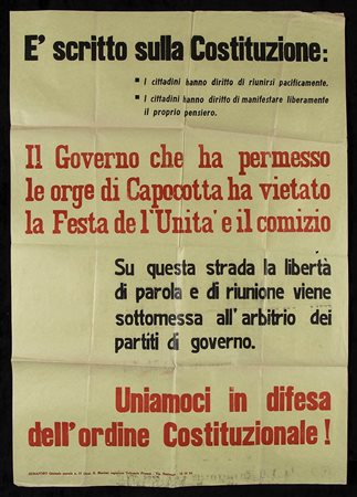 Partito Comunista Manifesto propaganda politica