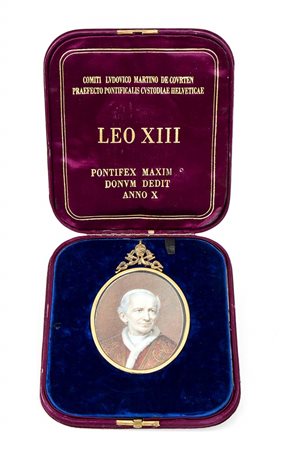 Vaticano
Ritratto in astuccio di SS Papa Leone XIII