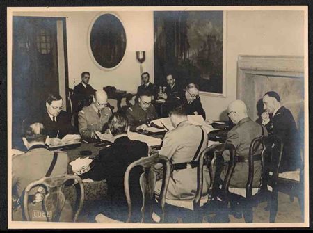 Fotografia incorniciata , Firma dell’armistizio con la Francia