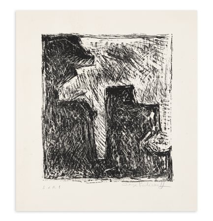 SERGE POLIAKOFF (1900-1969) - Composition en noir et blanc, 1962