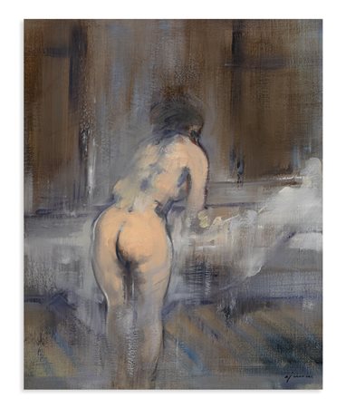 GIUSEPPE AJMONE (1923-2005) - "Il letto", 1995