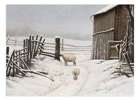 ANTONIO NUNZIANTE (1956) - Nevicata, 1987