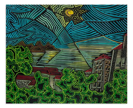 PIPPO ORIANI (1909-1972) - Paesaggio della Costa, 1955