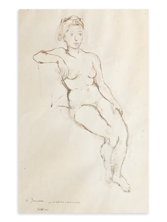 FRANCO GENTILINI (1909-1981) - Ragazza seduta