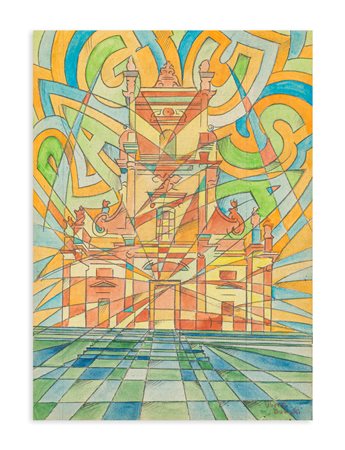 UBERTO BONETTI (1909-1993) - Aerovista di Ragusa, anni '30/'40