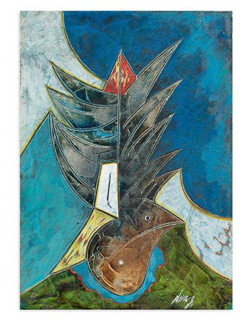 GIANNI DOVA (1925-1991) - Testa in fiore, 1966