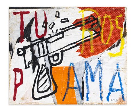 MIMMO ROTELLA (1918-2006) - Tupamaros, 1988
