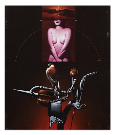 SERGIO SARRI (1938) - Studio per il falcone rosso, 1980