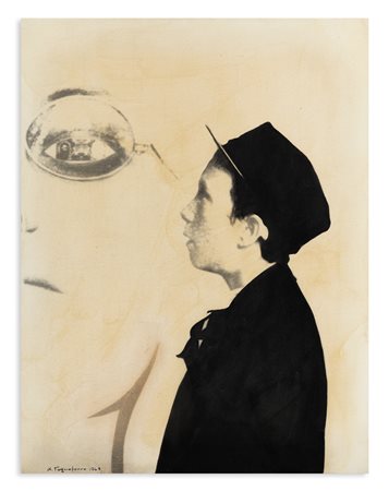 ALDO TAGLIAFERRO (1936-2009) - Natura morta con ragazzo + mezza donna, 1965