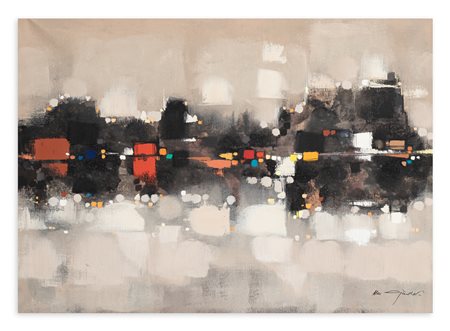 MAX GÜNTHER (1934-1974) - Matin sur l'eau, 1974