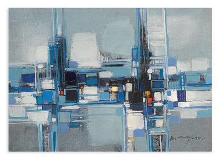 MAX GÜNTHER (1934-1974) - Cité suspendue, 1973