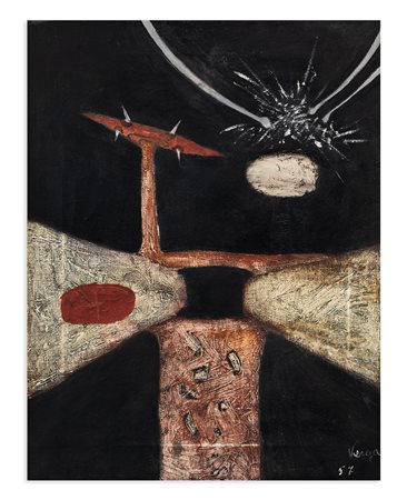 ANGELO VERGA (1933-1999) - Senza Titolo, 1957