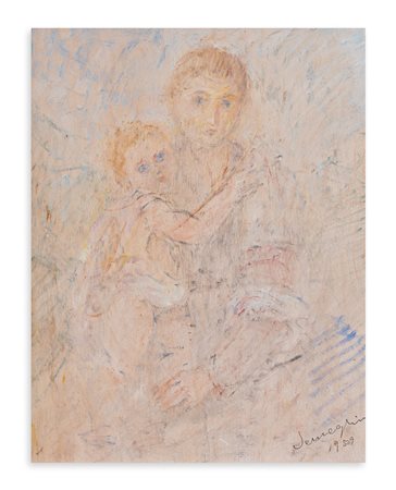 PIO SEMEGHINI (1878-1964) - Madonna con bambino, 1959