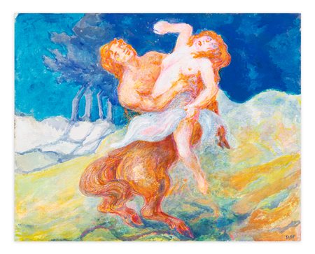 ALIGI SASSU (1912-2000) - Il centauro innamorato, 1993