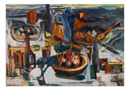 SAVERIO TERRUSO (1939-2003) - Natura morta, 1969