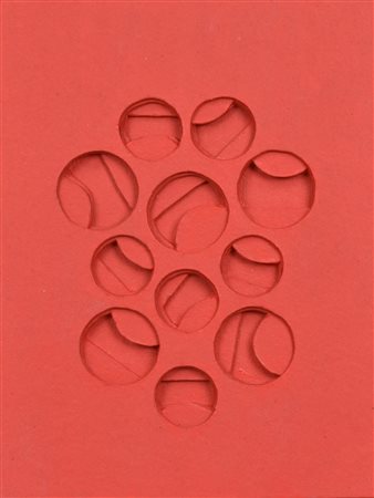 Francesco Fasano BARLUME acrilico su cartoncino rigido intagliato, cm 26x19...