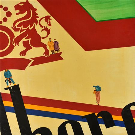 G.P. BORO acrilico su tela, cm 60x60 sul retro: titolo ed etichetta della...