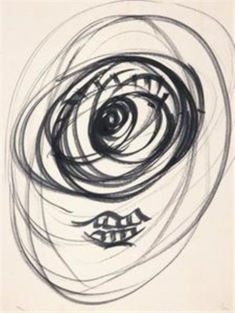 Enrico Baj Milano 1924 - Vergiate (Va) 2003 Senza titolo Inchiostro su carta,...