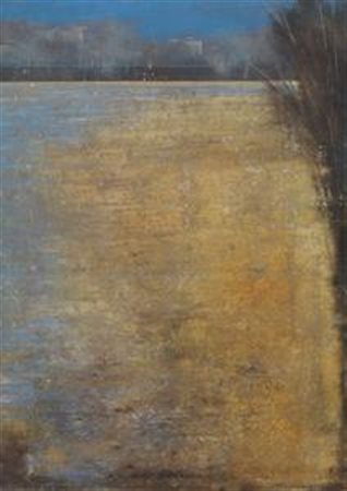 Matteo Massagrande Padova 1959 Paesaggio Tecnica mista su cartone, cm. 100x70...