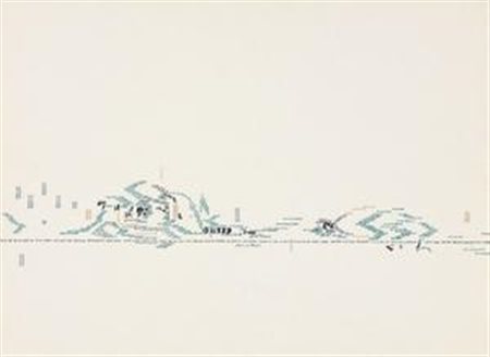 Vincenzo Accame Loano (Sv) 1932 - Milano 1999 Senza titolo China e tecnica...