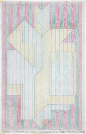 Victor Vasarely Pecs 1908 - Parigi 1997 Para Vista, (1966) Matite colorate su...