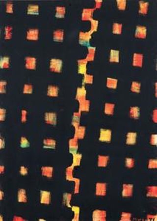 Mario Nigro Pistoia 1917 - Milano 1992 Senza titolo, 1956 Tempera su carta...