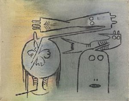 Wifredo Lam Sagua La Grande 1902 - Parigi 1982 Composizione, 1973 Olio su...