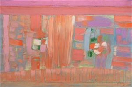 Antonio Corpora Tunisi 1909 - Roma 2004 Orizzonti, 1966 Olio su tela, cm....