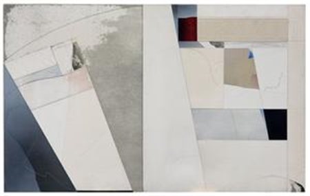 Angelo Cagnone Carcare (Sv) 1941 Tramiti, 1983 Olio e collage su tela, cm....