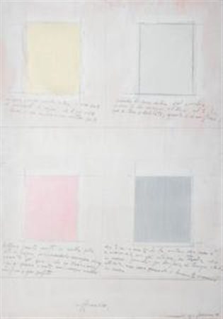 Franco Guerzoni Modena 1948 Souvenir 5, 1971 Tecnica mista e collage su...