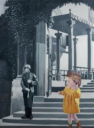 Gian Marco Montesano Torino 1949 Achtung!, 1992 Olio su tela, cm. 187x137...