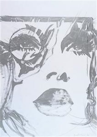 Giosetta Fioroni Roma 1933 Glamour/Cinema, 1970 Smalto e matita su carta, cm....