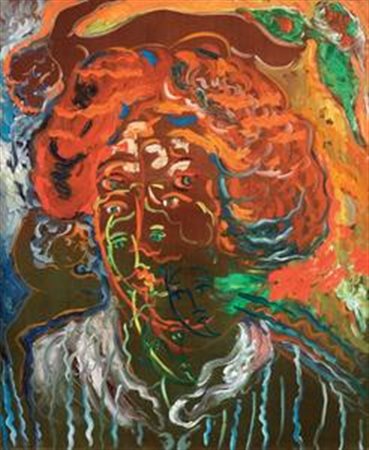 Mimmo Germanà Catania 1944 - 1992 Ritratti, 1991 Olio su tela, cm. 160x130...