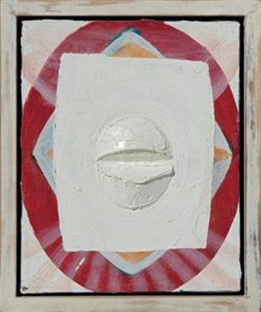 Gianni Dessì Roma 1955 Senza titolo, 1994 Tecnica mista su tela, cm. 30,1x24...