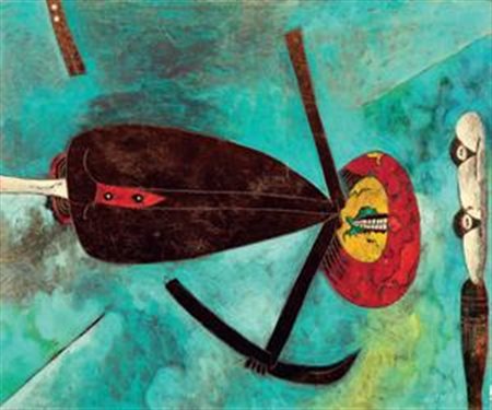 Gianni Dova Roma 1925 - Pisa 1991 Situazione aggressiva, 1961 Olio su tela,...