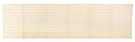 Giorgio Griffa Torino 1936 Linee orizzontali, 1973 Acrilico su tela, cm....