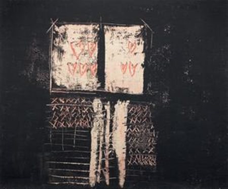 Giorgio Celiberti Udine 1929 Pagina aperta, 1992 Affresco su tela, cm....