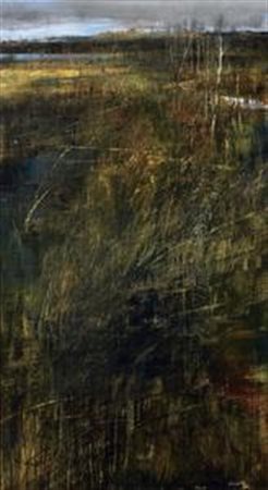 Antonio Pedretti Gavirate (Va) 1950 Paesaggio Olio su tela, cm. 180x100 Firma...