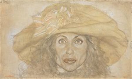 Andrea Martinelli Prato 1965 La donna col cappello (Studio 2), 2009 Matita e...