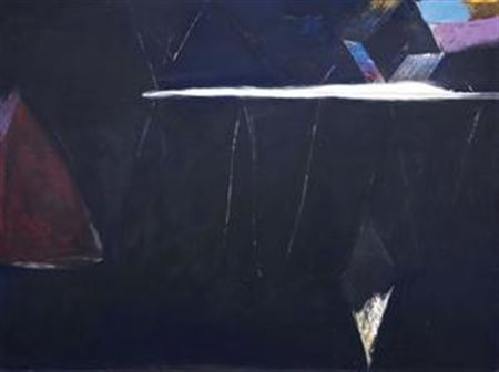 Franco Guerzoni Modena 1948 Smoke, 2003 Tecnica mista su tavola, cm....